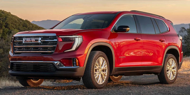Side profile of the 2026 GMC Acadia showcasing sleek SUV design