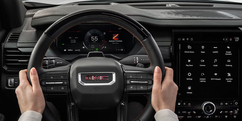 Interior cabin of the 2026 GMC Acadia