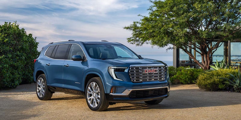 Front three-quarter view of the 2026 GMC Acadia
